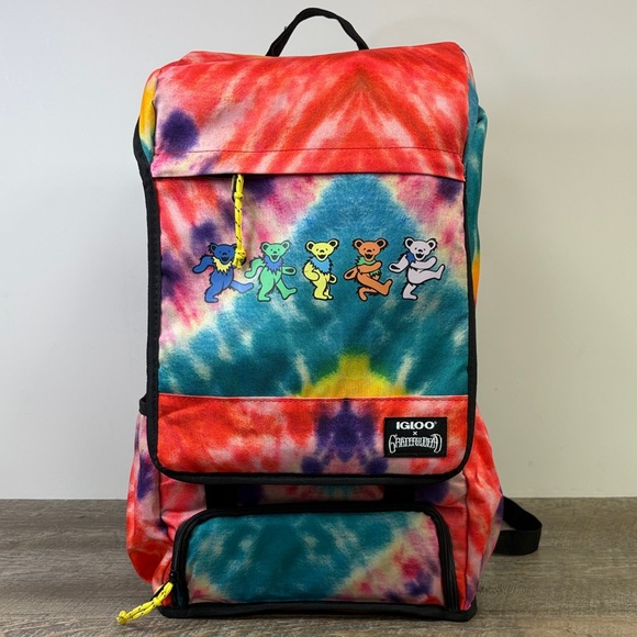 Igloo Handbags - Igloo x Grateful Dead Tie-Dye Insulated Backpack Cooler – Dancing Bears